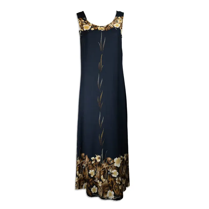 ROYALHAWNCREAT Rings Paradise Bay Hawaiian Floral Column Dress