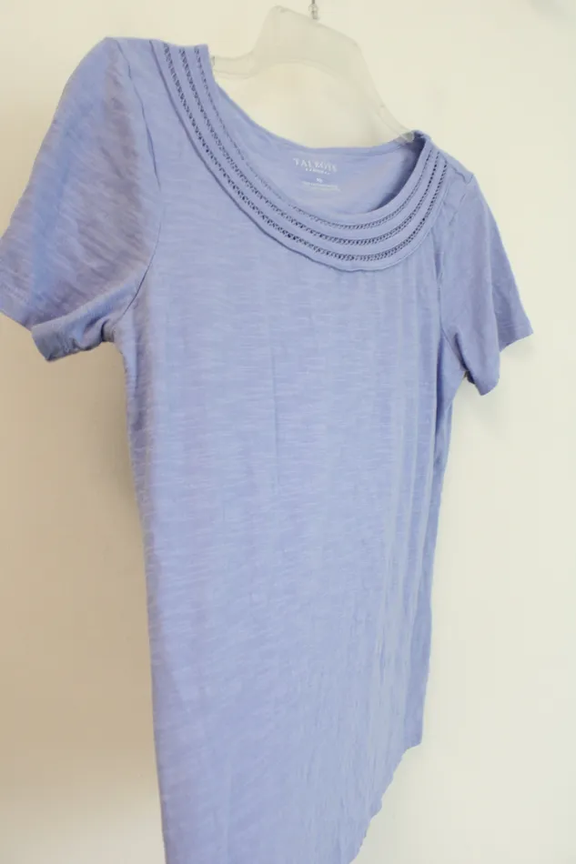 Talbots Earrings Talbots Purple Cotton Top M Petite
