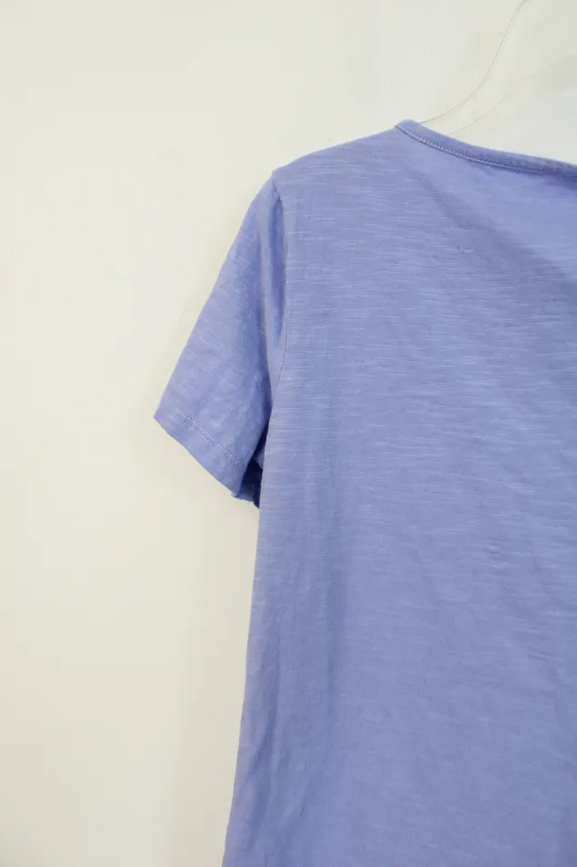 Talbots Earrings Talbots Purple Cotton Top M Petite