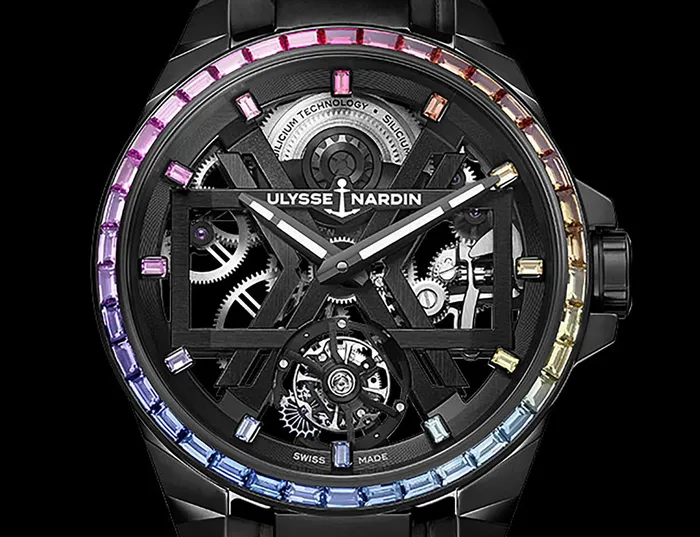 Ulysse Nardin Earrings Ulysse Nardin Blast Tourbillon Rainbow 45mm Titanium and Ceramic Watch
