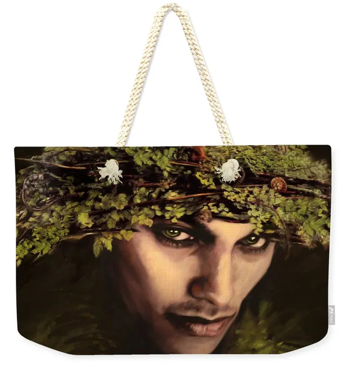 Weekender Tote Bag Customizable Carryall Tote Bag Design Woodland Bogle Pixels Rings Weekender Tote Bag Customizable Carryall Tote Bag Design Woodland Bogle Pixels Rings