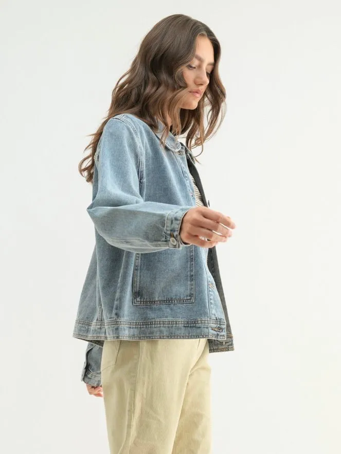 Wishlist Earrings Krista Denim Jacket