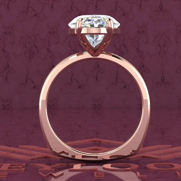 55 Carat Elongated Oval Cut 4 Prongs Solitare D Color Basket Moissanite Ring Leyloon Jewelry Rings