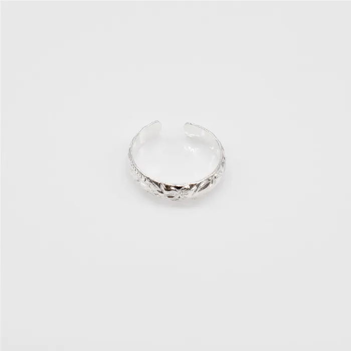 925 Sterling Silver Isla Scroll Toe Ring rosamarianas Rings