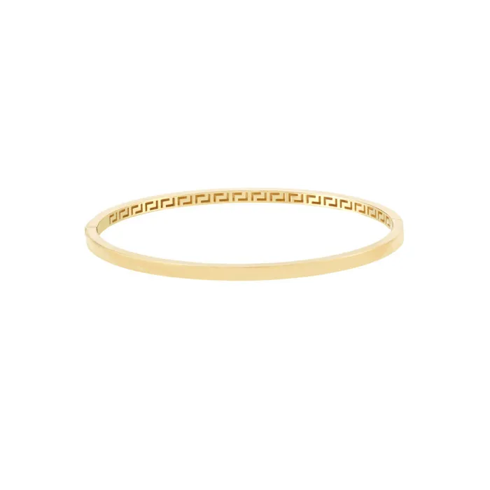 Alexis Jae Bracelets 14K Gold Plain Bangle Bracelet