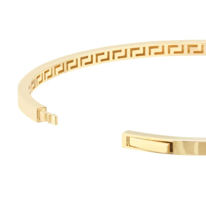 Alexis Jae Bracelets 14K Gold Plain Bangle Bracelet