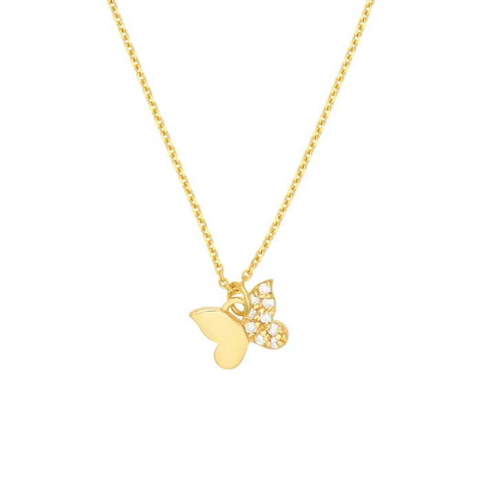 Alexis Jae Necklaces Small Diamond Butterfly Necklace