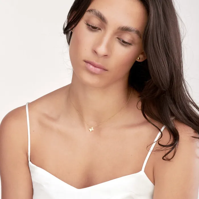 Alexis Jae Necklaces Small Diamond Butterfly Necklace