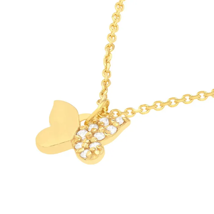 Alexis Jae Necklaces Small Diamond Butterfly Necklace