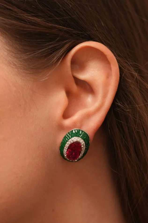 Aloha Diamond Statement Studs Attrangi Earrings