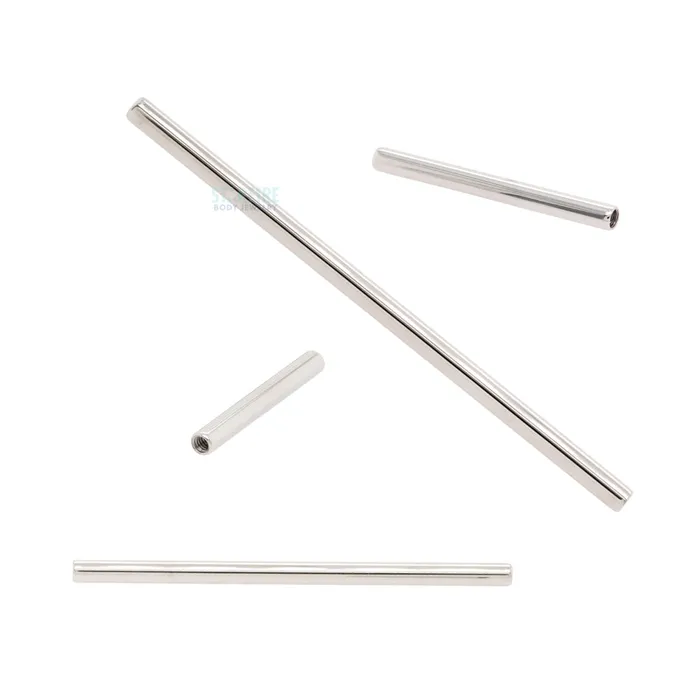 Anatometal Earrings Stainless Steel Threaded Straight Barbell Shaft 0 ga