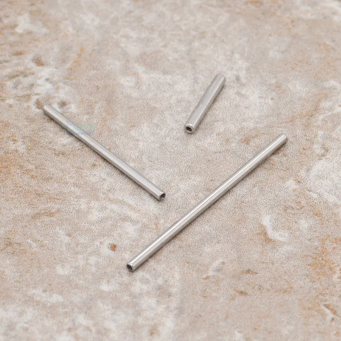 Anatometal Earrings Stainless Steel Threaded Straight Barbell Shaft 0 ga