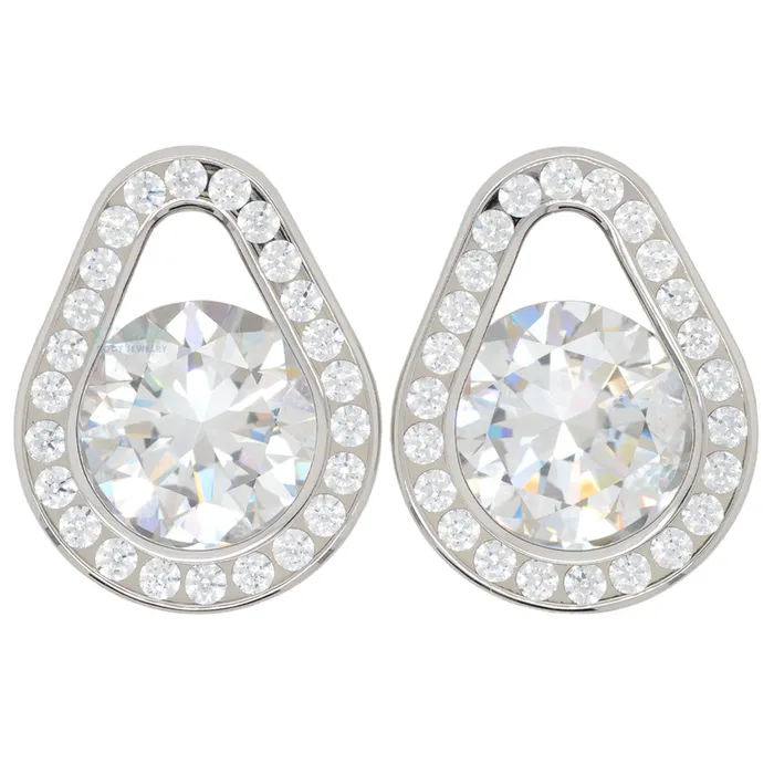 Anatometal Necklaces Super Gemmed Teardrop Eyelets with BrilliantCut Gems Aquamarine