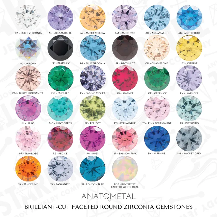 Anatometal Necklaces Super Gemmed Teardrop Eyelets with BrilliantCut Gems Aquamarine