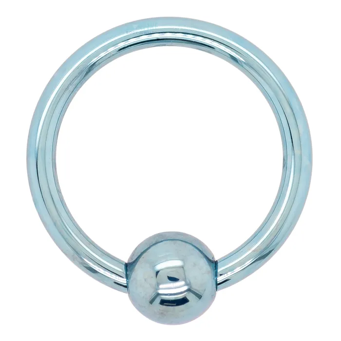 Anatometal Rings Titanium Captive Bead Ring CBR Light Blue