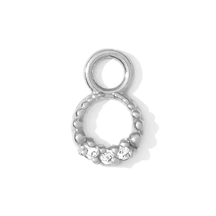 Athena Charm in Gold with Gemstones Tawapa Earrings