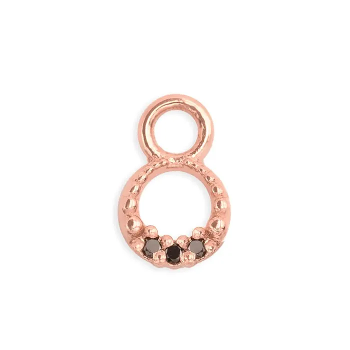 Athena Charm in Gold with Gemstones Tawapa Earrings
