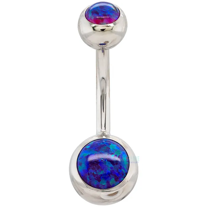 Ballset Opal Navel Curve Anatometal Earrings
