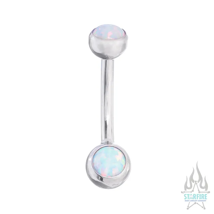 Ballset Opal Navel Curve Anatometal Earrings