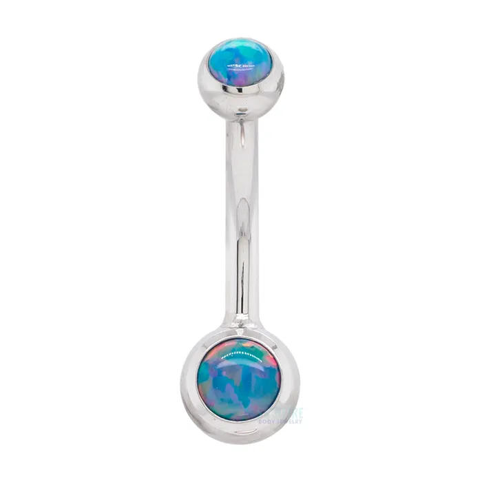Ballset Opal Navel Curve Anatometal Earrings