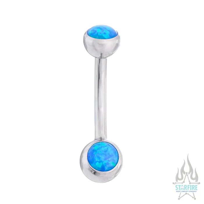 Ballset Opal Navel Curve Anatometal Earrings