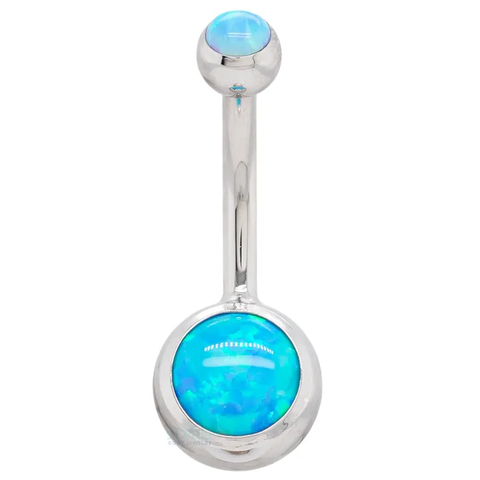 Ballset Opal Navel Curve Anatometal Earrings
