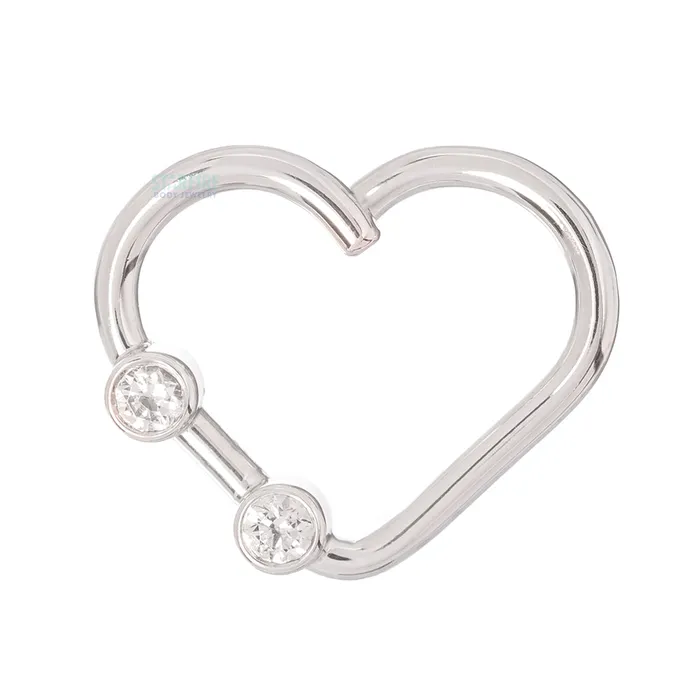 Body Vision BVLA Heartbreaker Ring in Gold with White CZs Rings
