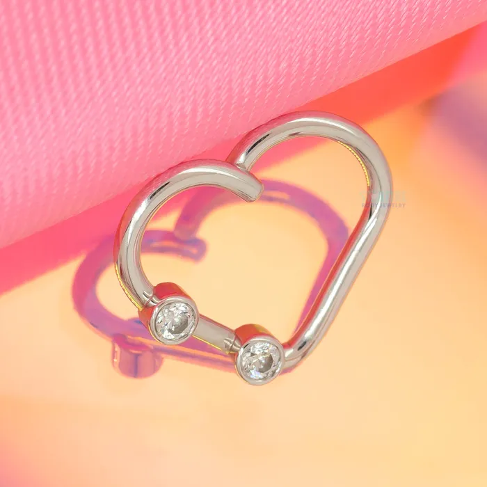 Body Vision BVLA Heartbreaker Ring in Gold with White CZs Rings