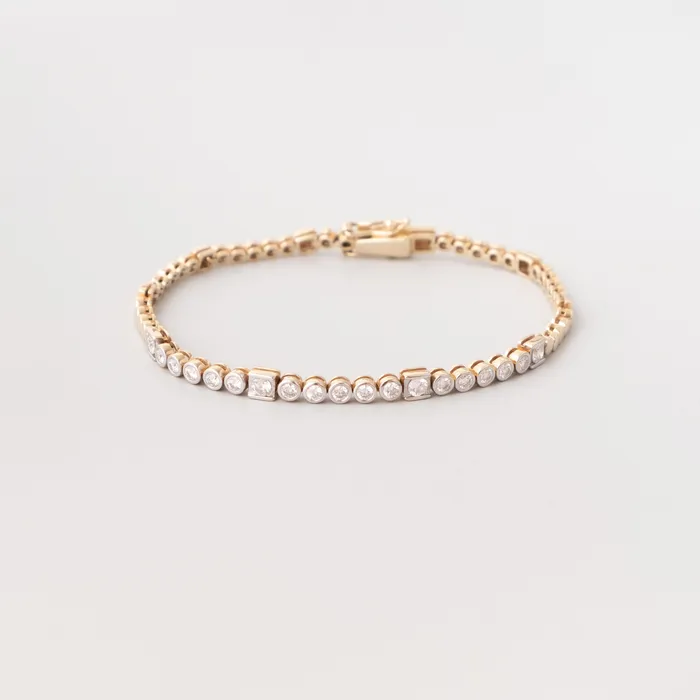 Bracelets fejn PWD diamond tennis bracelet solid gold
