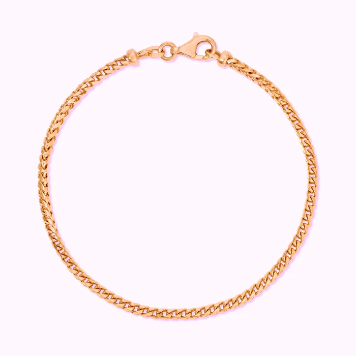 Bracelets Saints Gold Co 25MM Franco Bracelet Diamond Cut
