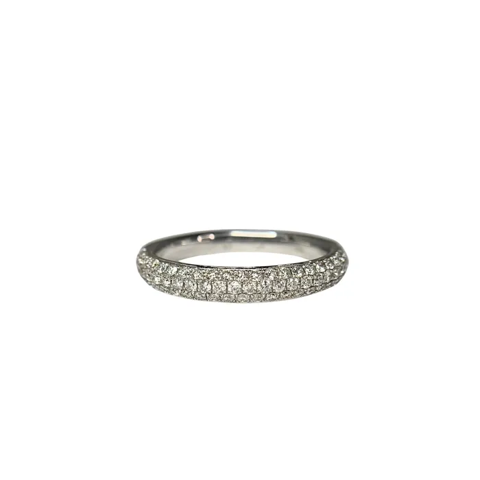 Cherie Dori Rings Domed Pave Diamond Band 055ctw