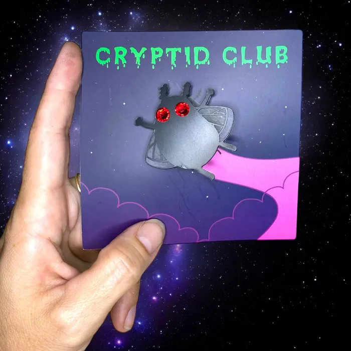 Cryptid Club Moth Man Hair Clip VincaUSA Earrings