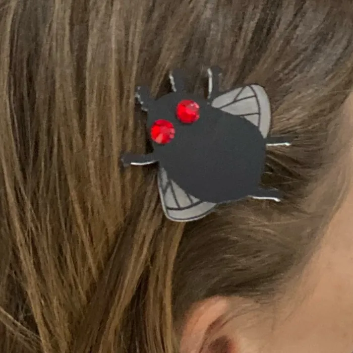 Cryptid Club Moth Man Hair Clip VincaUSA Earrings