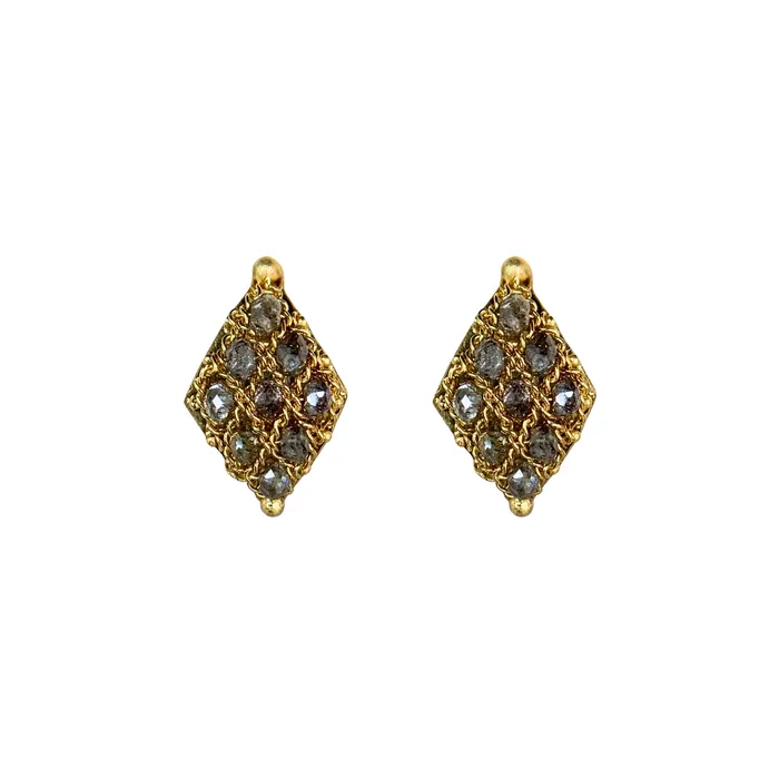 Donald Haack Diamonds Champagne Diamond Studs Earrings