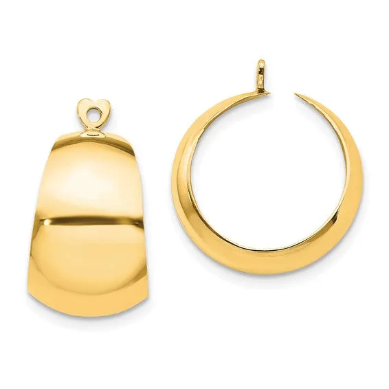 Donald Haack Diamonds Earrings Polished Hoop Earring Jacket