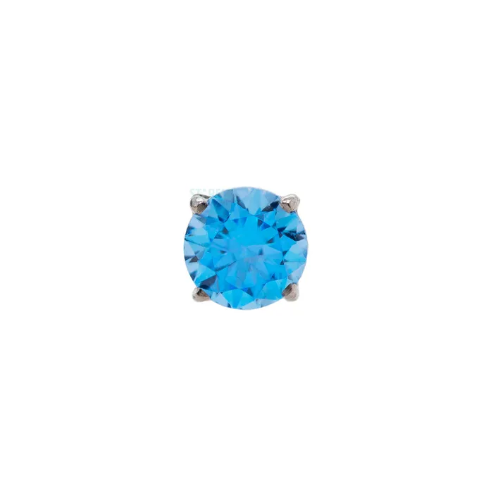 Earrings Anatometal 25mm Tiffany ProngSet BrilliantCut Gem on flatback