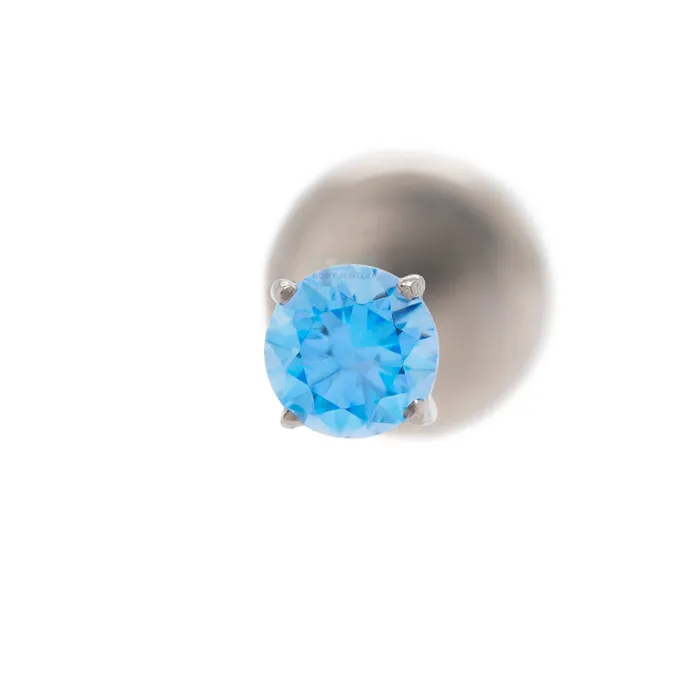 Earrings Anatometal 25mm Tiffany ProngSet BrilliantCut Gem on flatback