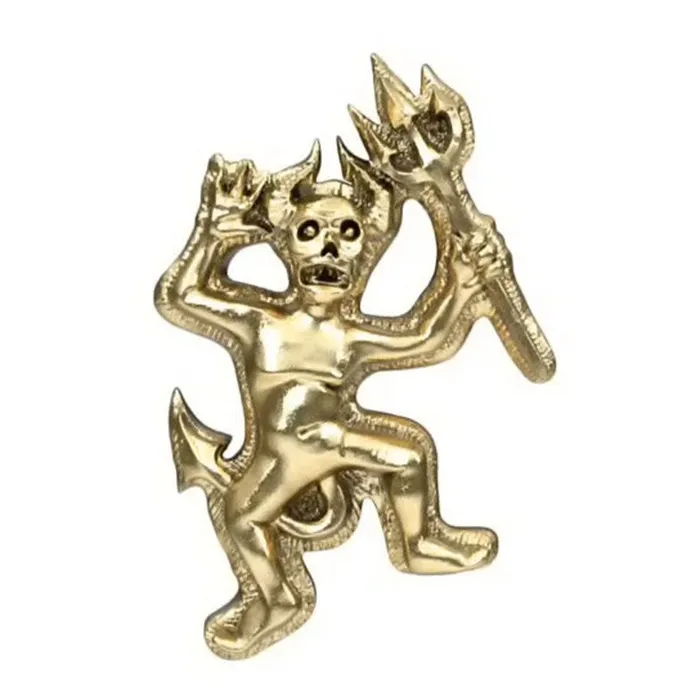 Earrings Anatometal threadless The Devil End in Gold