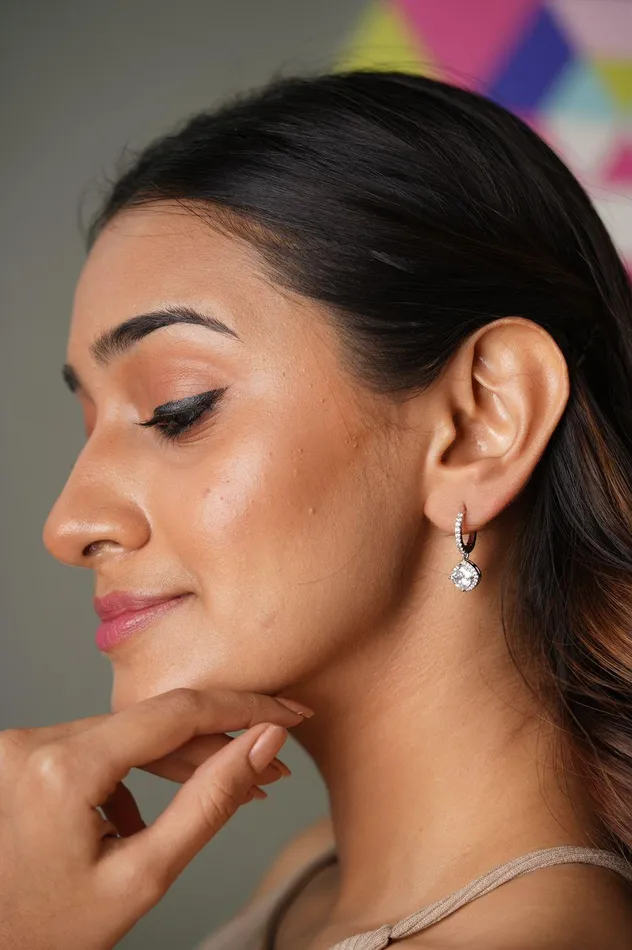 Earrings Attrangi 1 Carat Cushion Cut Bali Earrings Attrangi 1 Carat Cushion Cut Bali