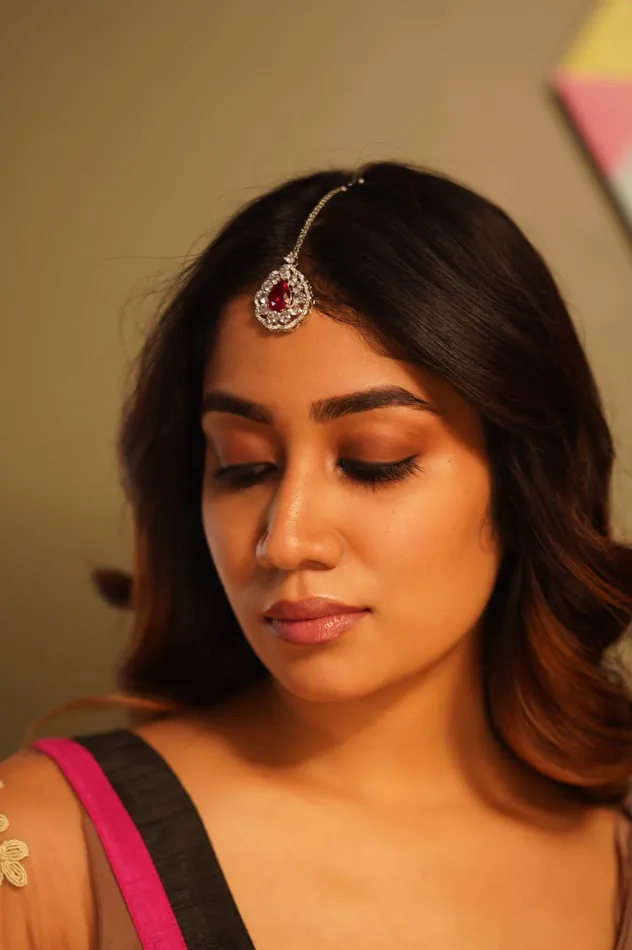 Earrings Attrangi Sharon Diamond Maangtika