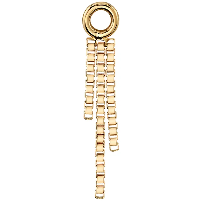 Earrings Body Vision BVLA Alexas Chain Charm in Gold