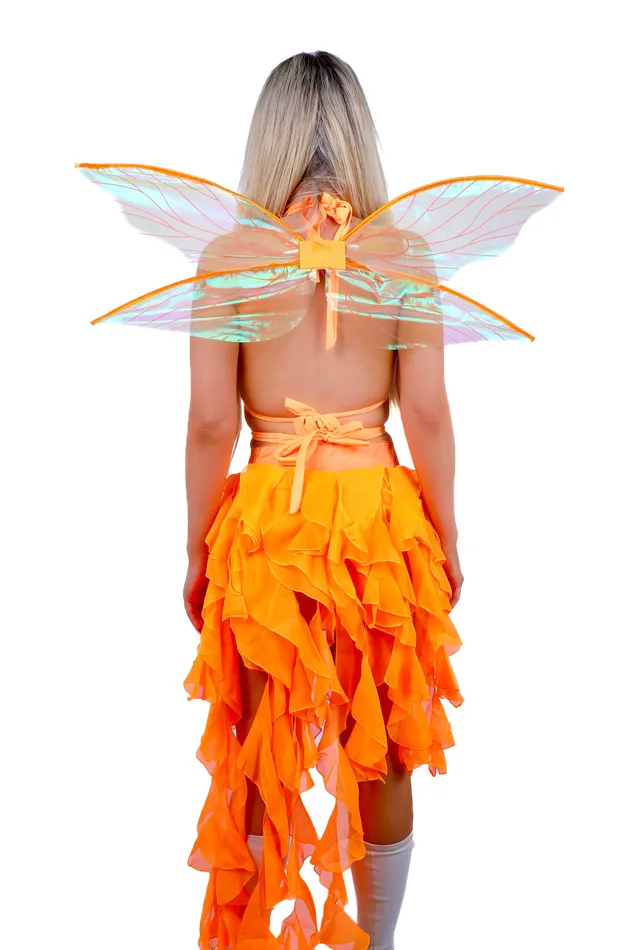 Earrings FULL OUTFITOrange Rhinestone Princess 5 pcs THE LUMI SHOP