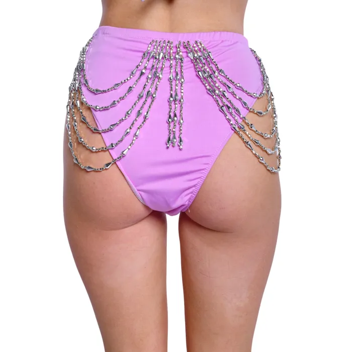 Earrings Hand Stitched BottomsLilac Sparkle THE LUMI SHOP