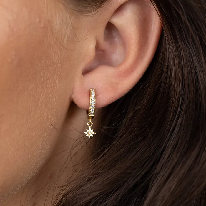 Earrings Hannah Martin Gold Interstellar Star Huggie Earrings Scream Pretty Earrings Hannah Martin Gold Interstellar Star Huggie Earrings Scream Pretty