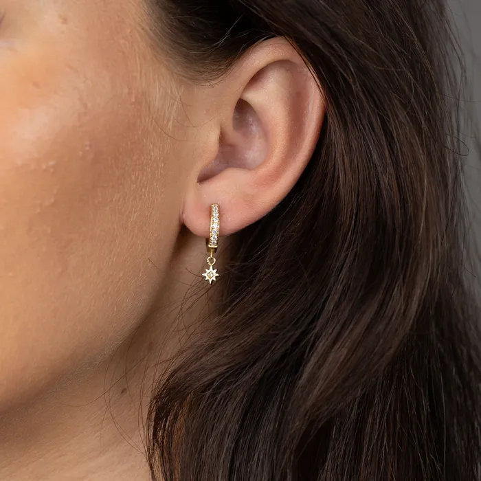 Earrings Hannah Martin Gold Interstellar Star Huggie Earrings Scream Pretty Earrings Hannah Martin Gold Interstellar Star Huggie Earrings Scream Pretty