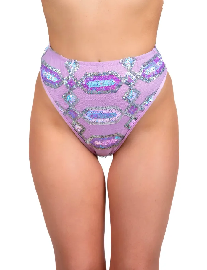 Earrings Lavender Cosmic Goddess Sequin Bottoms THE LUMI SHOP