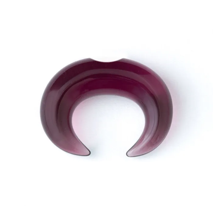 Earrings Long Glass Septum Pincher Purple Gorilla Glass