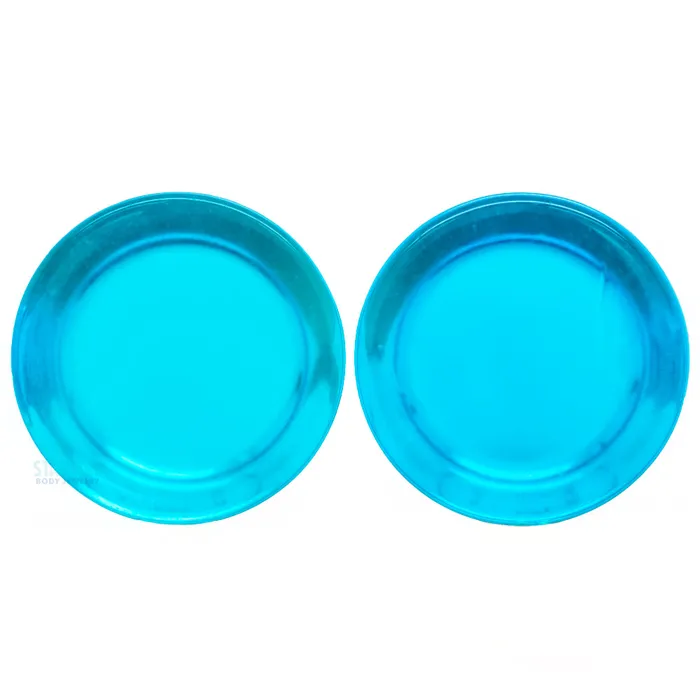 Earrings Oracle Body Jewelry Mayan Style Stone Plugs Sapphire Blue Quartz