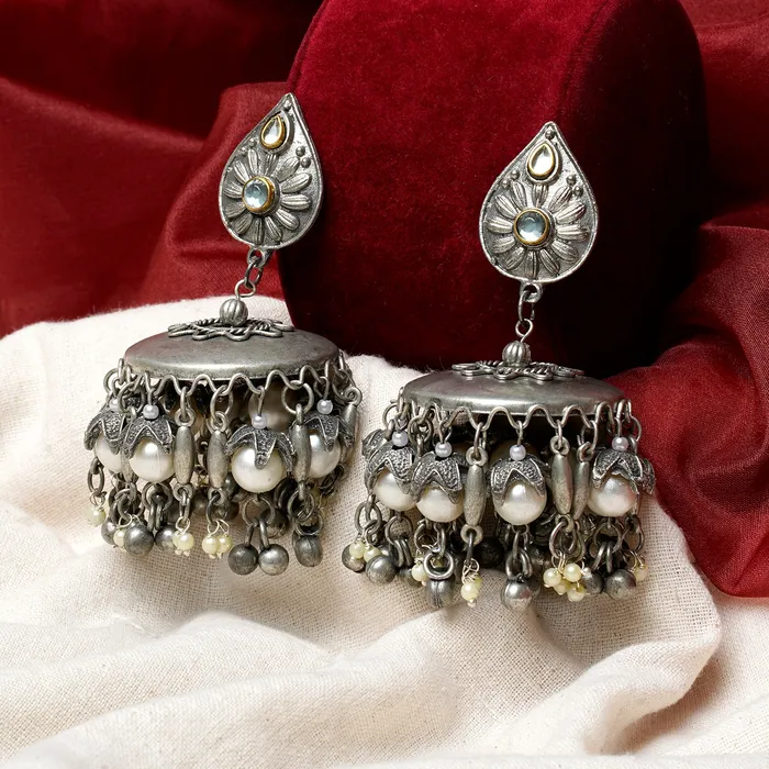 Earrings Teejh Teejh Vidyarani Oxidised Earrings