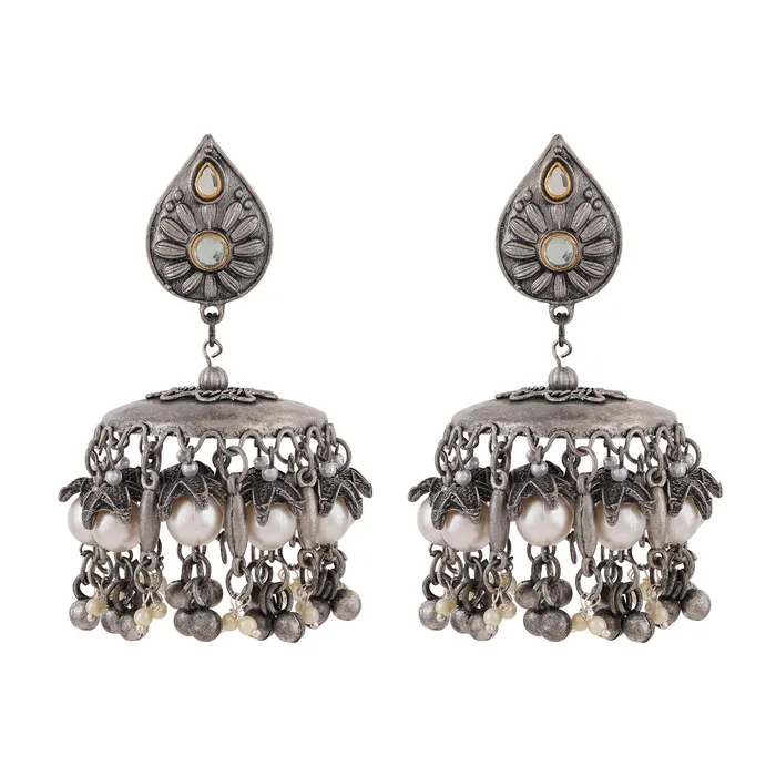 Earrings Teejh Teejh Vidyarani Oxidised Earrings